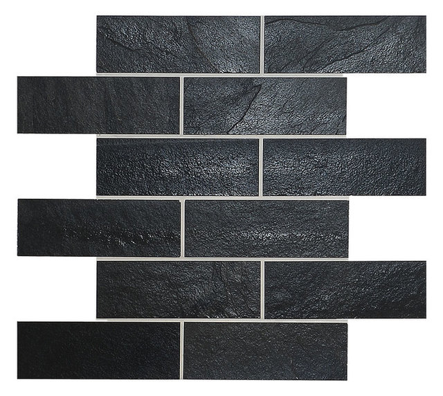Black Slate Mosaic Kitchen Backsplash Tile Modern Mosaic Kitchen Backsplash Tile