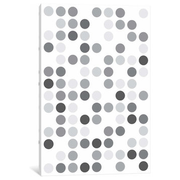 "Grey's White" by The Usual Designers Canvas Print, 40"x26"