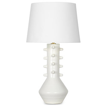 Norway Ceramic Table Lamp, White