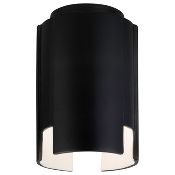 Radiance Stagger Ceramic Flush-Mount, Carbon Matte Black, LED