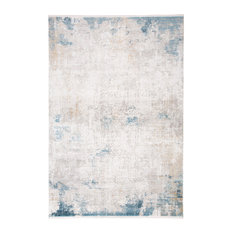 Feizy 3889FIVY Cadiz Machine Made Ivory / Blue Area Rug - 2'-2" X 3'-2"