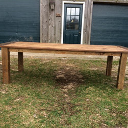 Reclaimed Barn Wood Harvest table - Dining Tables