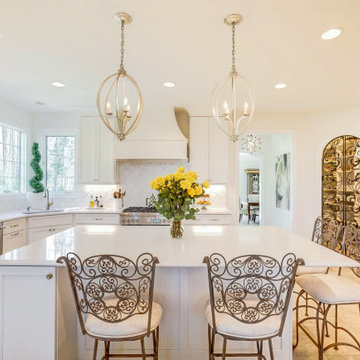 Breathtaking All White Kitchen in Herndon, VA