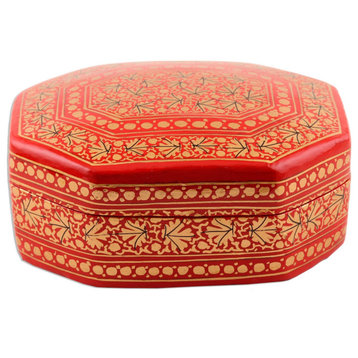 Novica Handmade Kashmir Radiance Papier Mache Decorative Box