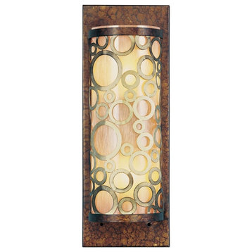 Avalon Wall Sconce, Palatial Bronze With Gilded Accents