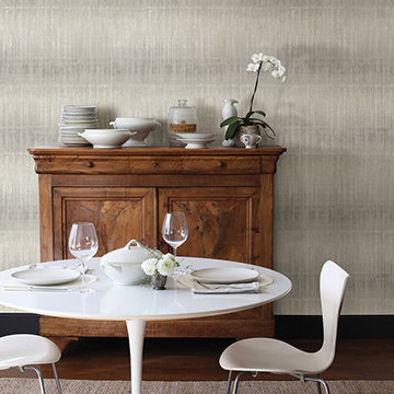 Sanctuary Light Grey Texture Stripe Wallpaper