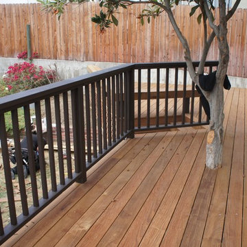 Ironwood deck and bench
