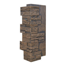 136-DURANGO STACKED STONE VENEER CORNER 24"H X 11"W X 1 1/4"D - Wall Panels
