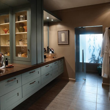 Cool Blue Cabinets