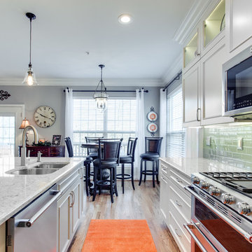 Transitional Two-Finish Kitchen Remodel Frederick, MD