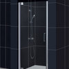 Elegance Frameless Pivot Shower Door, 28 3/4 - 30 3/4" W x 72" H, Brushed Nickel