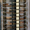 W Series Wine Rack 8 Wall Mounted Bottle Storage Kit, Matte Black, 24 Bottles (Single Deep)