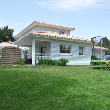 Maison + extension à ossature bois - 198 m² - Dompierre sur Yon (Vendée, 85)