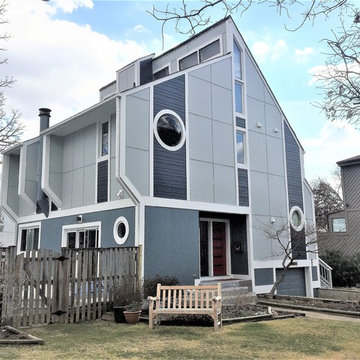 Contemporary Hardie Siding | Provia Door | Arlington, VA