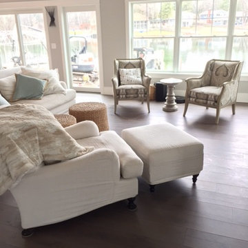 Euro-Sawn White Oak Floors random width 7" 8" 9" Custom Finished