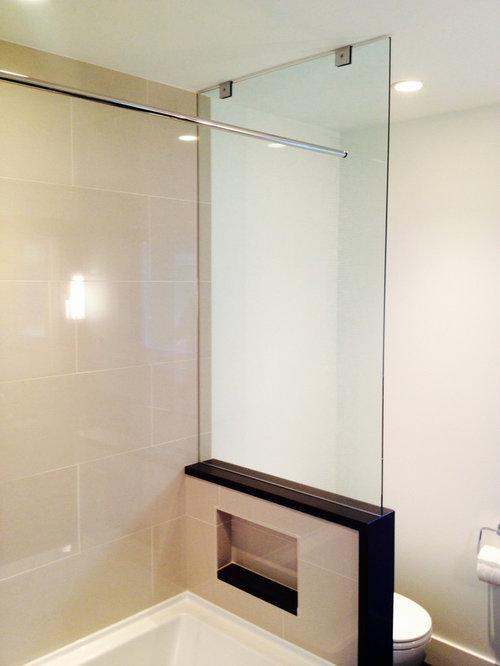 Tub End Wall Glass Panel Showers