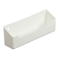 Knape & Vogt - 3 in. x 8.63 in. x 2 in. Polymer White Sink Front Tray Cabinet Organizer - Pantry And Cabinet Organizers