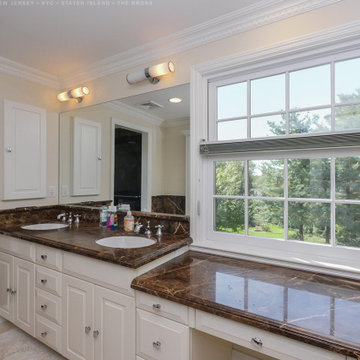 Window with Grilles in Stylish Bathroom - Renewal by Andersen New Jersey / NYC
