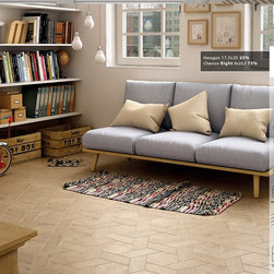 Hexawood Parquet Pinwheel - Wall And Floor Tile