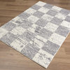 Rug Branch Contemporary Geometric White Grey Indoor Area Rug - 8'x10'