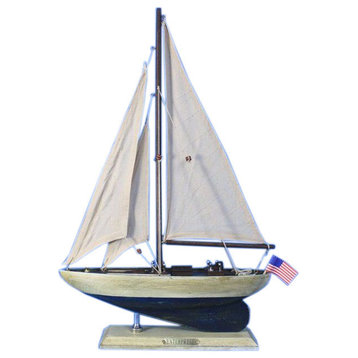 Rustic Enterprise, Vintage Model Sail Boat, 16"