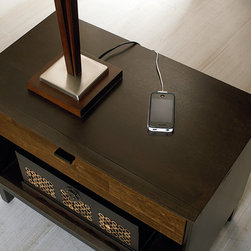 Kateri Nightstands: Smart Detail, Electrical Outlet - Nightstands And Bedside Tables