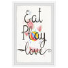 "Eat Play Love II" Framed Painting Print, 12"x18"