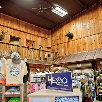 A Sporting Goods Destination Features Reclaimed and Natural Materials
