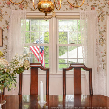 Lovely Dining Room with Double Window Combination - Renewal by Andersen NJ / NYC