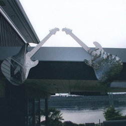 Stainless Steel Guitars - Home Decor
