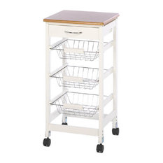 Accent Plus - Kitchen Side Table Trolley - Kitchen Islands and Kitchen Carts