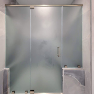 Frosted Shower Enclosure