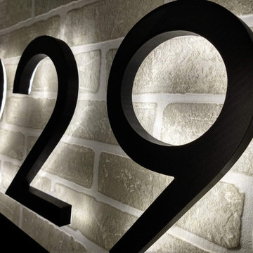 229 Backlit house number sign