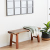 Industrial Brown Wood Bench 45264
