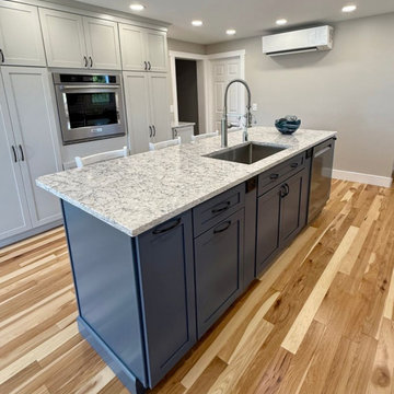 Jarrettsville Kitchen with Hidden Pantry & Blue Island