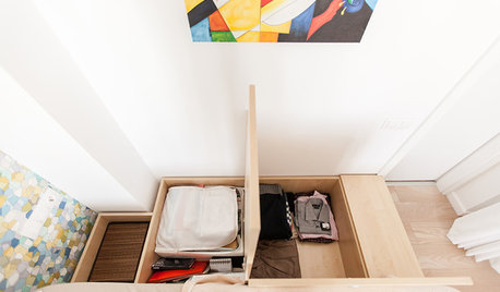 Astuces de rangement : L'estrade pour cacher placards et tiroirs