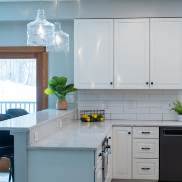 Traditional Kitchen Floor Plan Change & Remodel