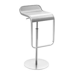 LaPalma - LEM Piston Stool - Stainless Steel - Bar Stools And Counter Stools