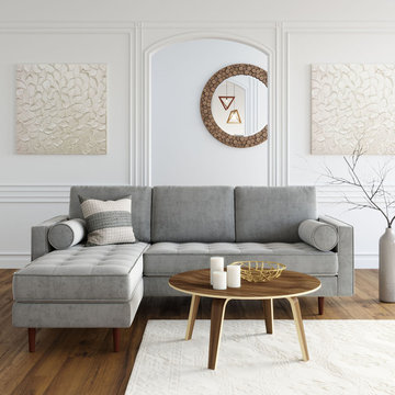 Matilde Reversible Velvet Sectional