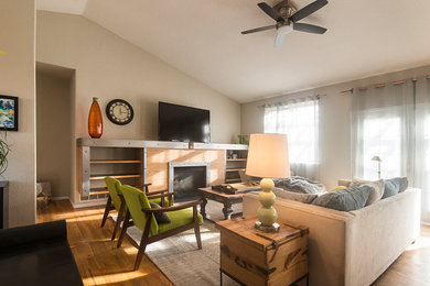 Example of a trendy home design design in Denver