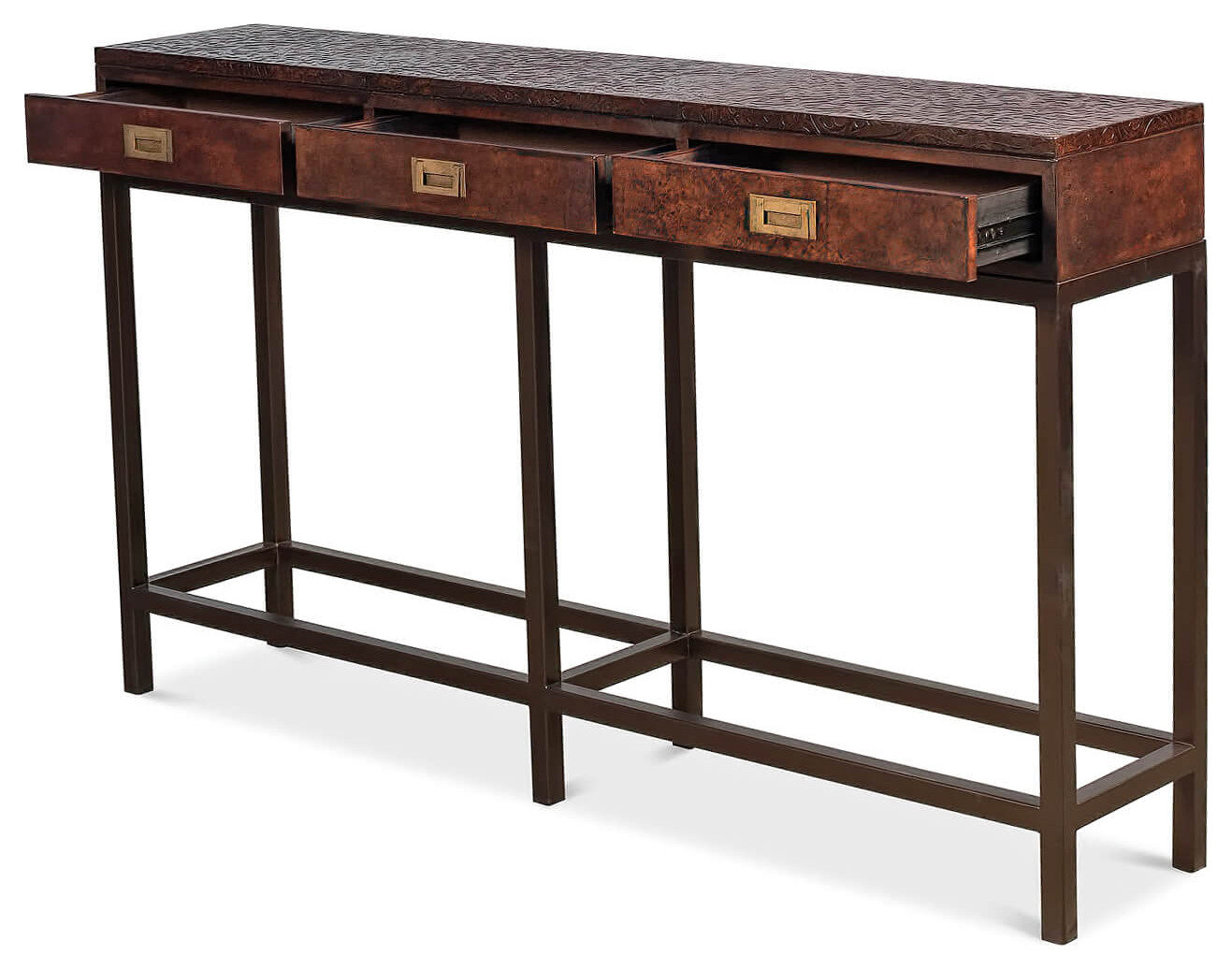 Modern Campaign-Style Console - Transitional - Console Tables - by ...