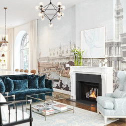Kathy Kuo Home - Design Bar - Indoor Fireplaces