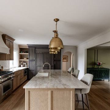 Open-Concept Transitional Kitchen Remodel with Pantry - Chatham NJ