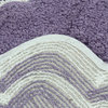 Allure Collection Absorbent Cotton Machine Washable 3-Piece Rug Set, Purple