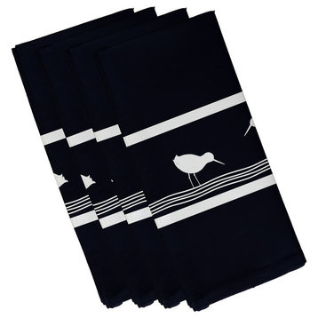 Birdwalk, Animal Print Napkin, Navy Blue, Set of 4
