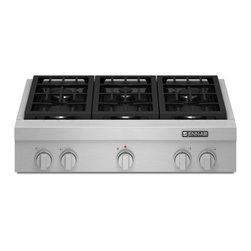 Jenn-Air 36" Pro-style Gas Rangetop, Stainless Steel | JGCP436WP - Cooktops