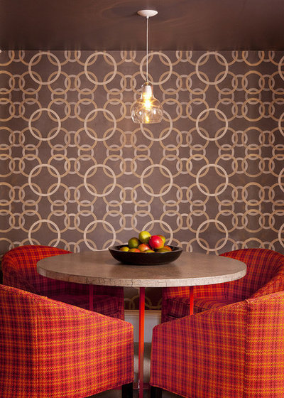 Ретро Столовая Midcentury Dining Room