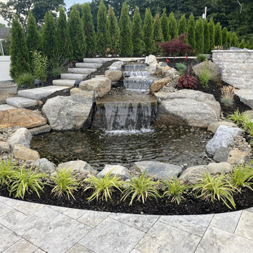 Backyard Design, Gunite pool, Masonry and landscape by Gappsi