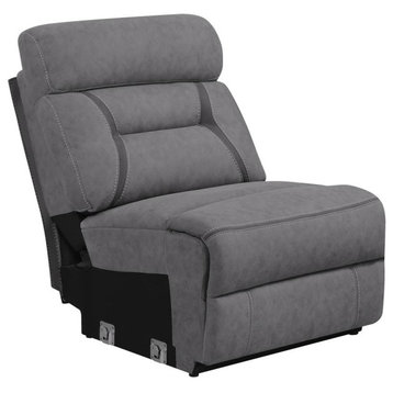 Armless Chair, Grey, 30.25 X 40.00 X 40.00H