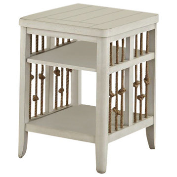 Liberty Furniture Dockside II Chair Side Table, White